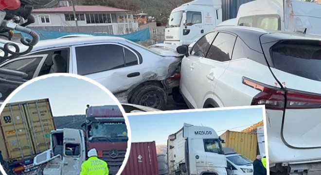 11 araç birbirine girdi: Yaralılar var