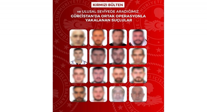 13'ü kırmızı bültenle aranan 16 suçlu yakalandı