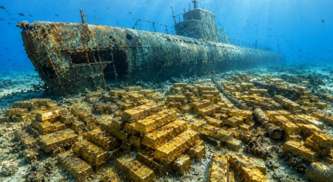 2,2 ton altın 82 yıldır okyanusun dibinde bekliyor