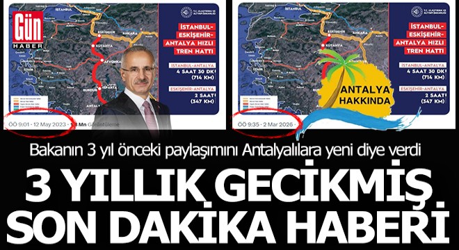 3 yıl önceki bir haber, 'Son dakika' haberi nasıl olur?
