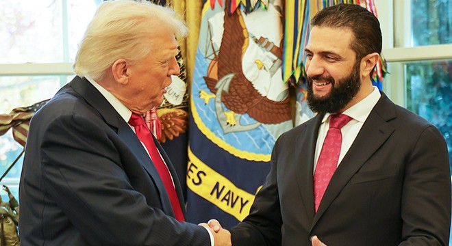 ABD Başkanı Trump, Suriye Cumhurbaşkanı Şara ile görüştü