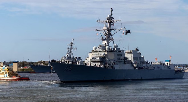 ABD donanmasına ait destroyer gemisi İsrail'den ayrıldı