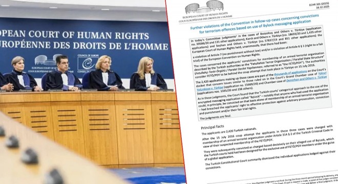 AİHM'in FETÖ bilançosu: 5 bin 806 'ihlal'