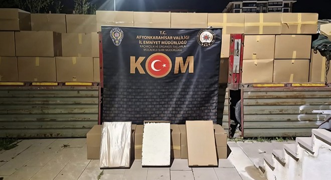 Afyon'da 20 milyonluk kaçakçılık operasyonu