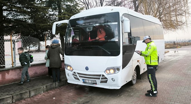 Afyon'da okul servisleri denetlendi