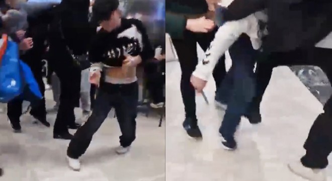 Alışveriş merkezinde bıçaklı kavga: 1 yaralı