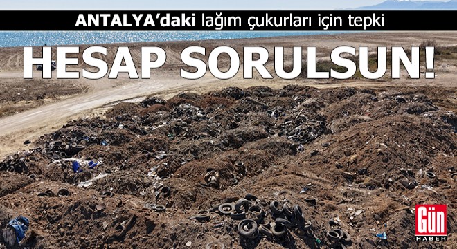 Antalya Kumköy'deki lağım çukurları için tepki