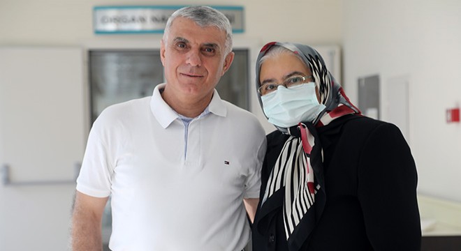Antalya'da 37 yıllık eşinin böbreğiyle yaşama tutundu