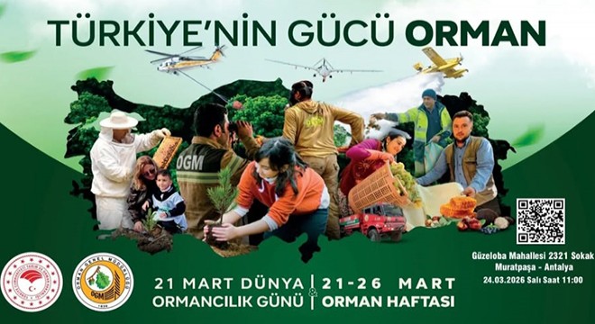Antalya'da Orman Haftası etkinliği 24 Mart'ta