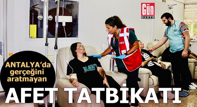 Antalya'da hastanede afet tatbikatı