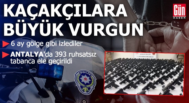 Antalya'da kaçakçılara büyük vurgun!
