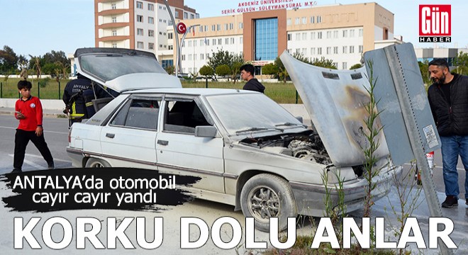 Antalya'da korku dolu anlar!