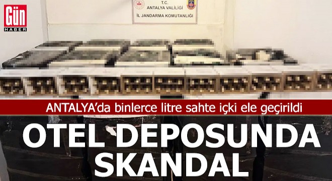 Antalya'da otel deposunda skandal!