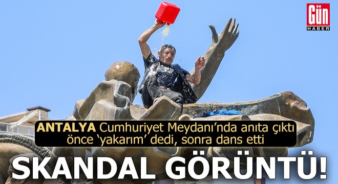 Antalya'da skandal görüntü!