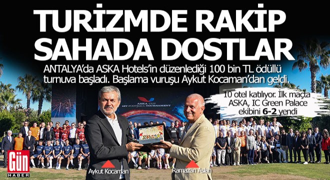 Antalya'da turizmcilerin 100 bin TL ödüllü dostluk turnuvası