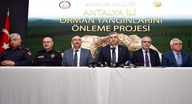 Antalya'da yangın önleme projesi