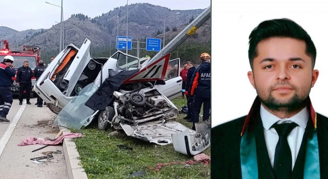 Avukat, duruşmaya giderken kazada yaşamını yitirdi
