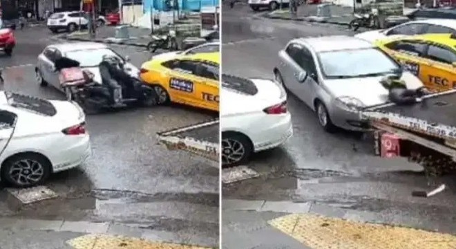 Aynasını kıran motokuryeyi ezen sürücüye hapis
