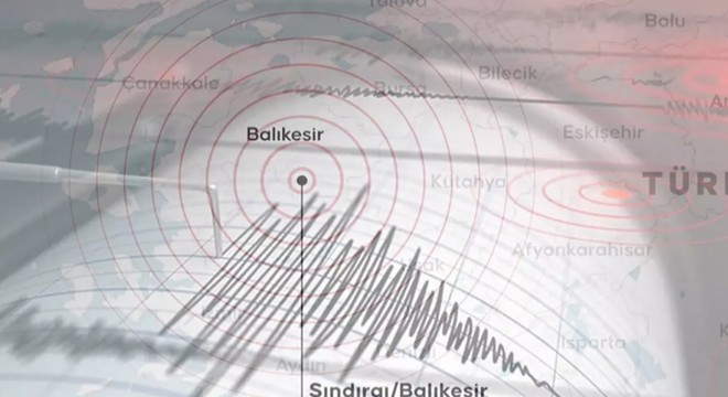 Balıkesir'de 4.9 büyüklüğünde deprem