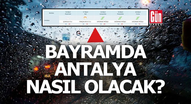 Bayramda Antalya'da hava durumu nasıl olacak?
