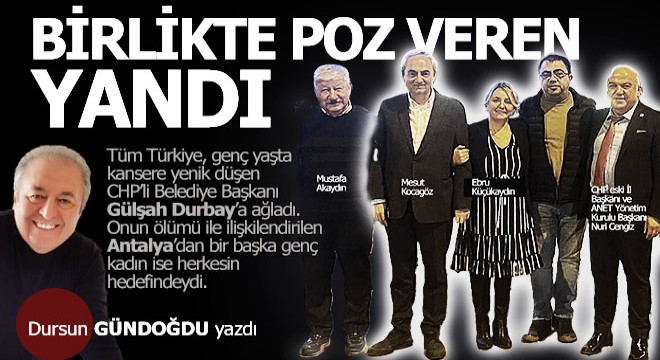 Birlikte poz veren yandı