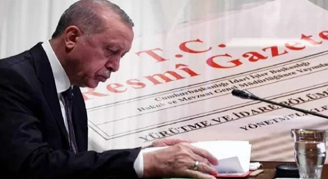Cumhurbaşkanlığı tarafından yapılan atamalar Resmi Gazete'de