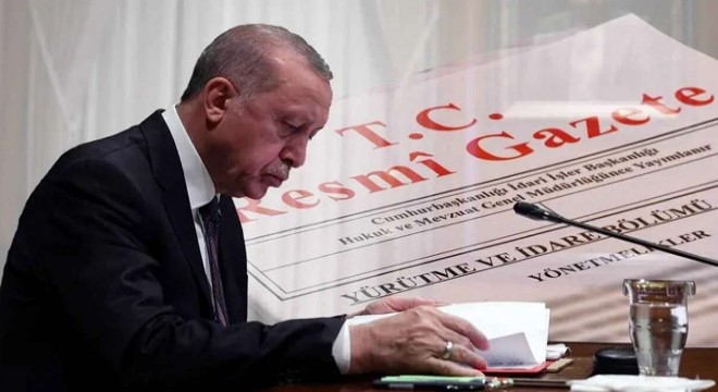 Cumhurbaşkanlığı tarafından yapılan atamalar Resmi Gazete'de