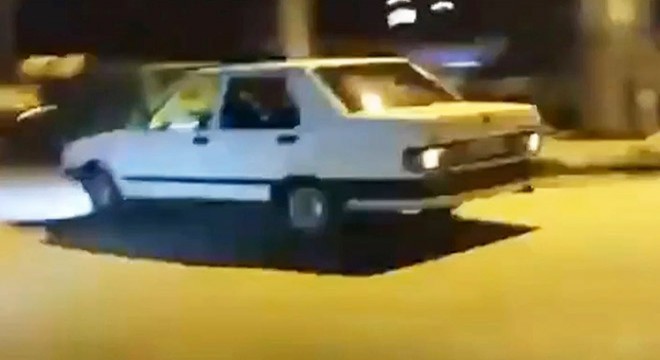 Drift yapan sürücüye ceza