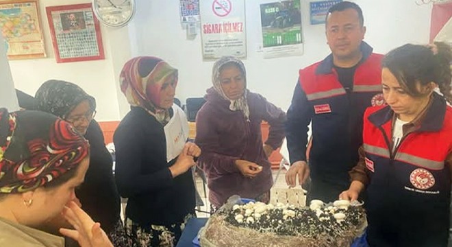 Eğirdir Çayköy'de mantar yetiştiriciliği kursuna yoğun ilgi