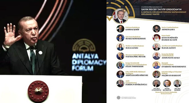 Erdoğan Antalya'da hangi liderlerle görüştü?