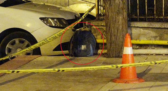 Fünye ile patlatılan çantadan motosiklet çadırı çıktı