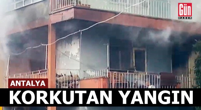 Gazipaşa'da korkutan ev yangını