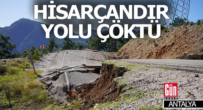 Hisarçandır yolu ulaşıma kapandı
