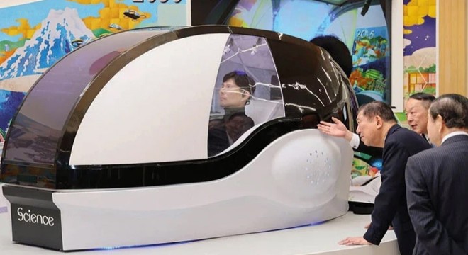 İnsan yıkayan makine hazır