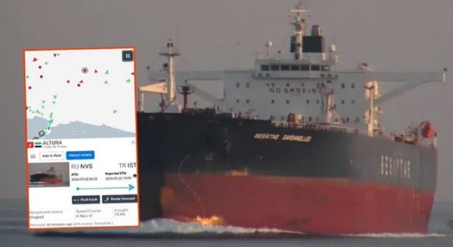 İstanbul Boğazı'na yaklaşan Türk petrol gemisi vuruldu