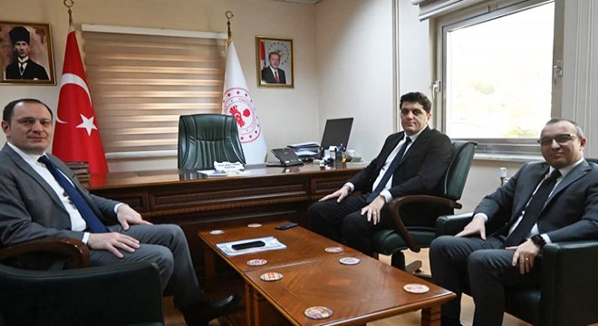 Kaymakam Türker'e mevkidaşlarından ziyaret