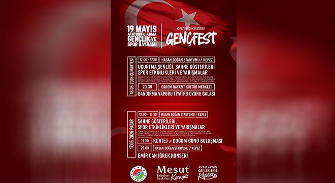 Kepez'de 19 Mayıs coşkusu GENÇFEST ile yaşanacak