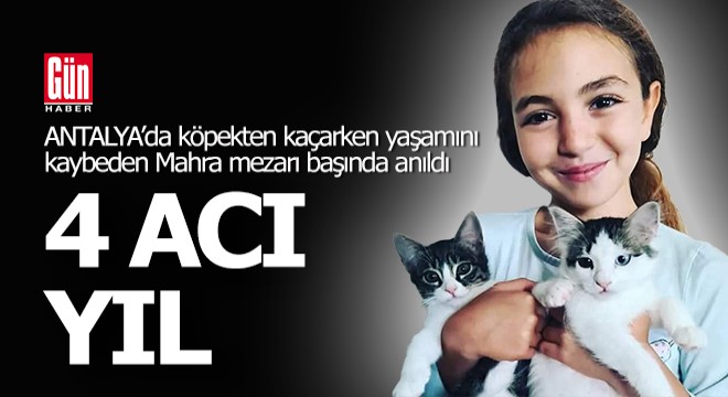 Köpekten kaçarken kamyonun altında kalan Mahra mezarı başında anıldı