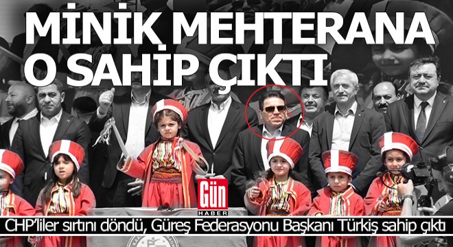 Minik mehteran takımına o sahip çıktı