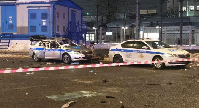 Moskova'da patlama: 1 polis öldü, 2 polis yaralandı