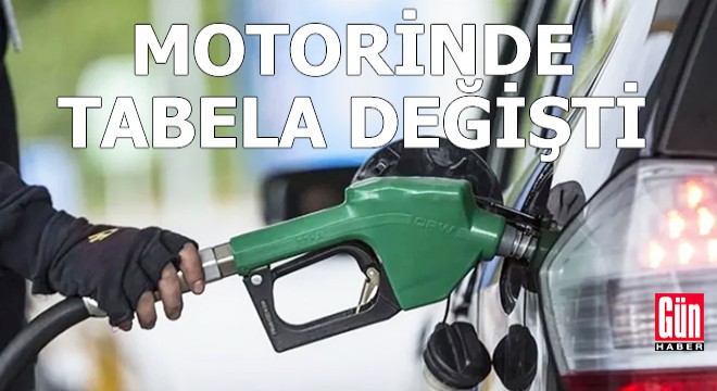 Motorinde tabela değişti