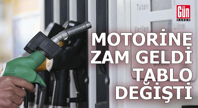 Motorine zam geldi, tablo değişti
