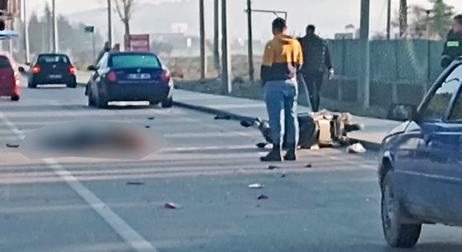 Motosikletli kazada hayatını kaybetti