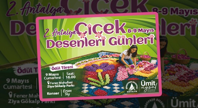 Muratpaşa Belediyesi 2. Çiçek Desenleri Günleri banneri