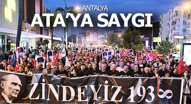 Muratpaşa'da binler Ata'ya Saygı Yürüyüşü'nde buluştu