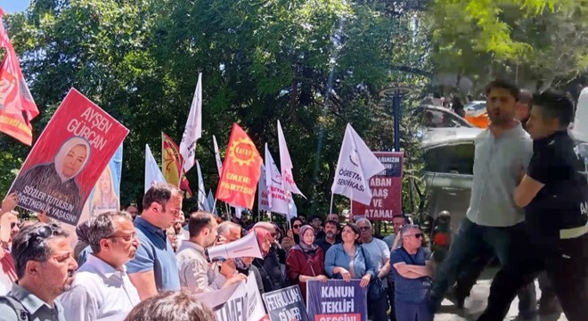 Öğretmenlere yine polis müdahalesi: Üç gözaltı