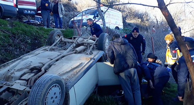 Otomobil takla attı: 1 yaralı