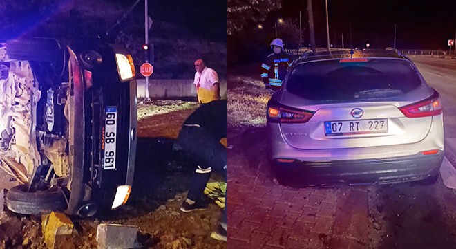 Otomobiller çarpıştı: 1 ölü, 5 yaralı