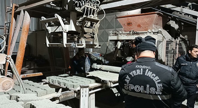 Parke üretim atölyesinde iş kazası