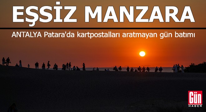 Patara Kum Tepeleri'nde kartpostalları aratmayan gün batımı
